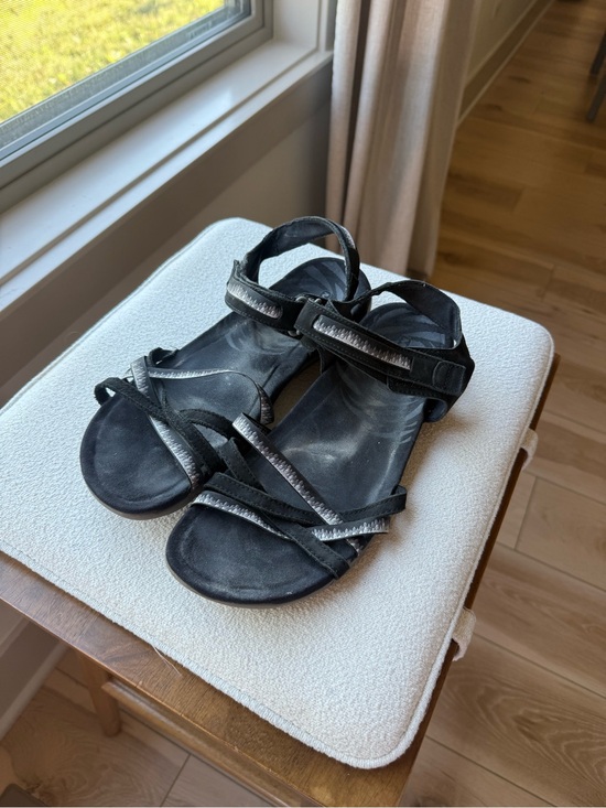 Merrell Shoes - Merrell Women’s Strappy Sandals Adjustable Hook & Loop Black Gray US 11 EU 42